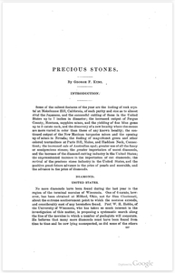 Precious stones